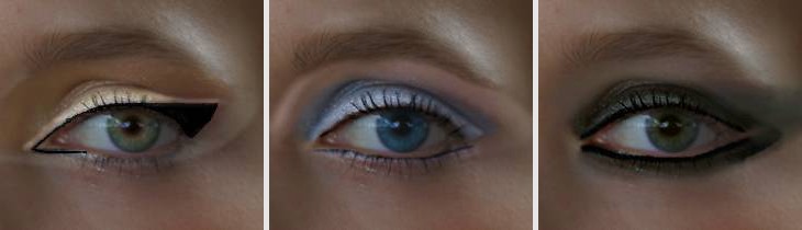 Макияж глаз с изменением их формы и цвета