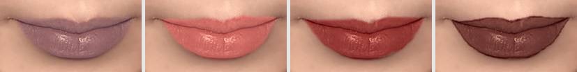 Virtual lip makeup - variants with various lipstick colors